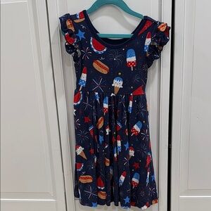 LIKE NEW patriotic Kids Dress with pockets